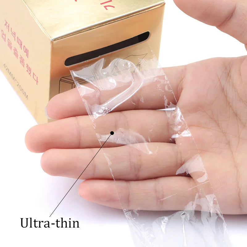 200/600M Eyelash Plastic Wrap Transparent False Eyelashes Extension Tool Professional Eye Use Preservative Mackup Supplies