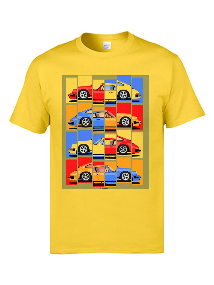 Japanese T-Shirts Car Styling Cool Men's T Shirt Plus Size Europe Tshirts Top Quality Brand Clothing Shirts Cotton Tee-Shirt