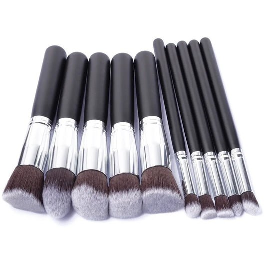 8/10/12 PCS Makeup Brushes Eyeshadow Rouge Liquid Foundation Brushes Mini Cosmetic Tools Professional Soft Synthetic Hair Brush