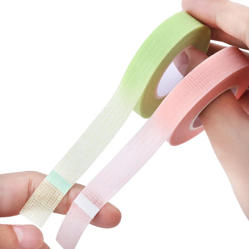 Kekelala 4 Rolls Colorful Eyelash Extension Tapes Soft Medical Breathable Adhesive Tape Cutter for False Lashes Makeup Tools