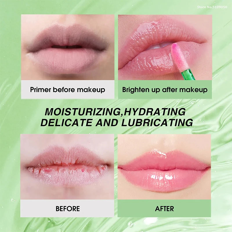 Natural Aloe Lipstick Lip Moisturizing Nourish Waterproof Color Lip Tint Long Lasting Gloss Changeable Color Lip Oil Lip Balm