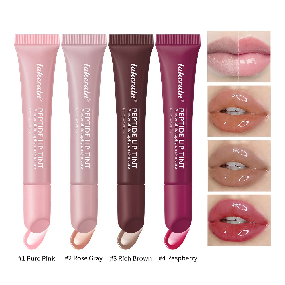 Rhode Lip Gloss Phone Case Lip Gloss Long-lasting Moisturizing Lipstick Transparent Color Lip Glaze Cosmetics 4 Colors Lip Care