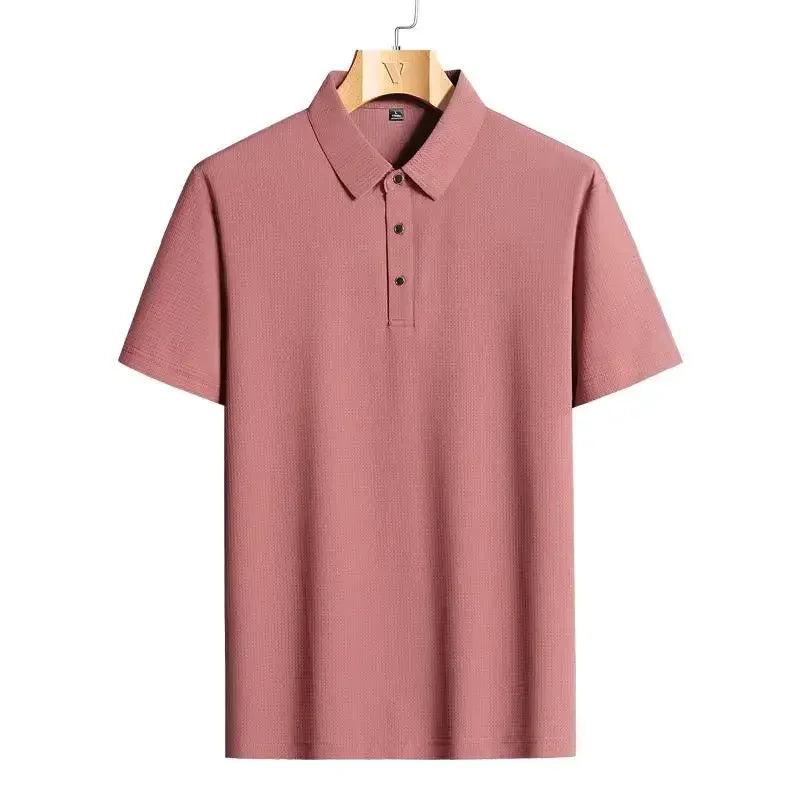 M-9XL Summer Polo Shirt Men Plus Size 45-150kg Short Sleeve T Shirt Plain Casual Loose Oversized Tops Men Clothing Polo Shirt