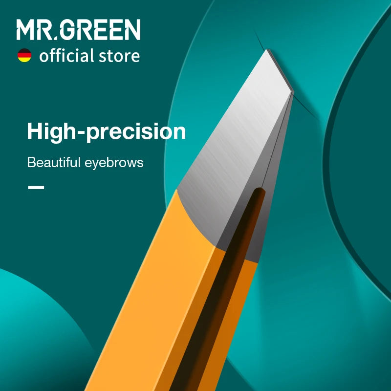 MR.GREEN  Eyebrow Tweezer Colorful Hair Beauty Fine Hairs Puller Stainless Steel Slanted Eye Brow Clips Removal Makeup Tools