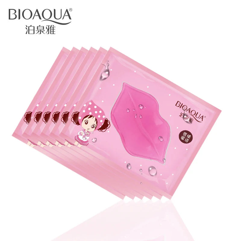 50pcs BIOAQUA Crystal Collagen Lip Mask Moisturizing Nourishing Firming Lip Patches Lips Plumper Skin Care Products