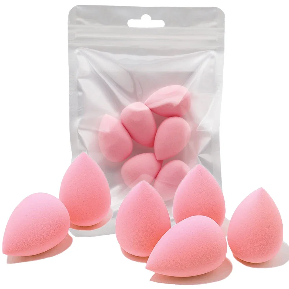 6pcs Mini Makeup Sponge Powder Puff Beauty Sponge for Makeup Concealer Liquid Foundation Face Cosmetic Puff Make Up Sponge Tool