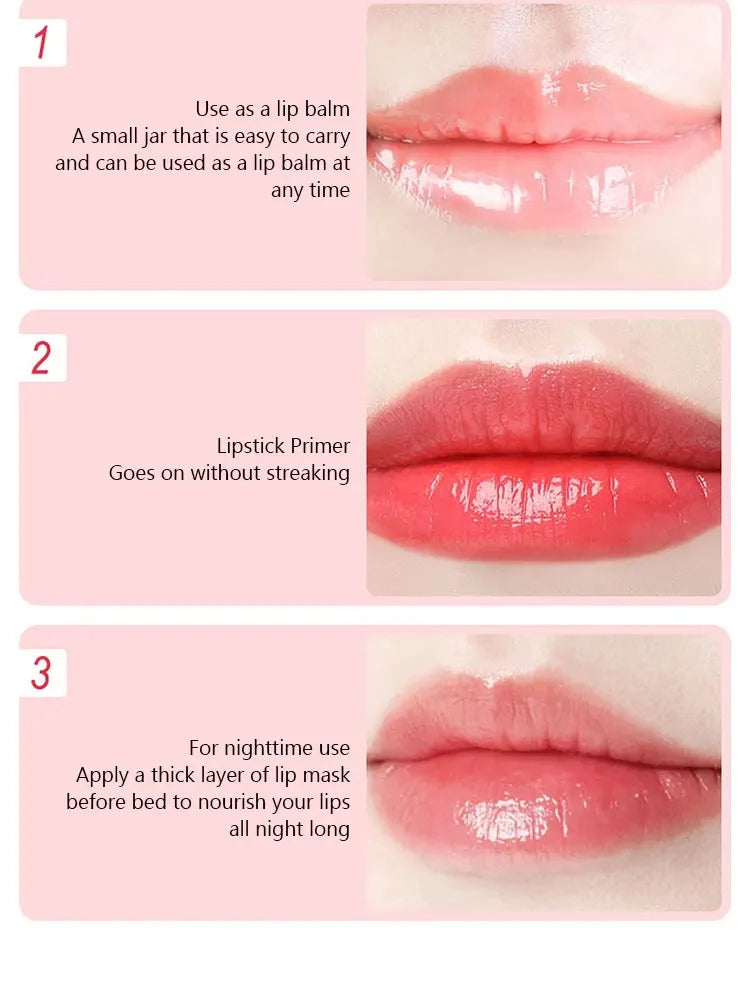 Sleeping Lip Mask Nourish Moisturizing Hydrate Lip Balm Lip Oil Anti-chapped Plump Er Exfoliating Lips Care Cream Autumn Winter