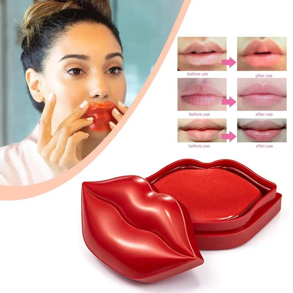 Cherry Honey Collagen Moisturizing Lip Mask Exfoliate Deep Moisturizing, Moisturizing Gentle Care And Lip Hydrating 20pcs/box