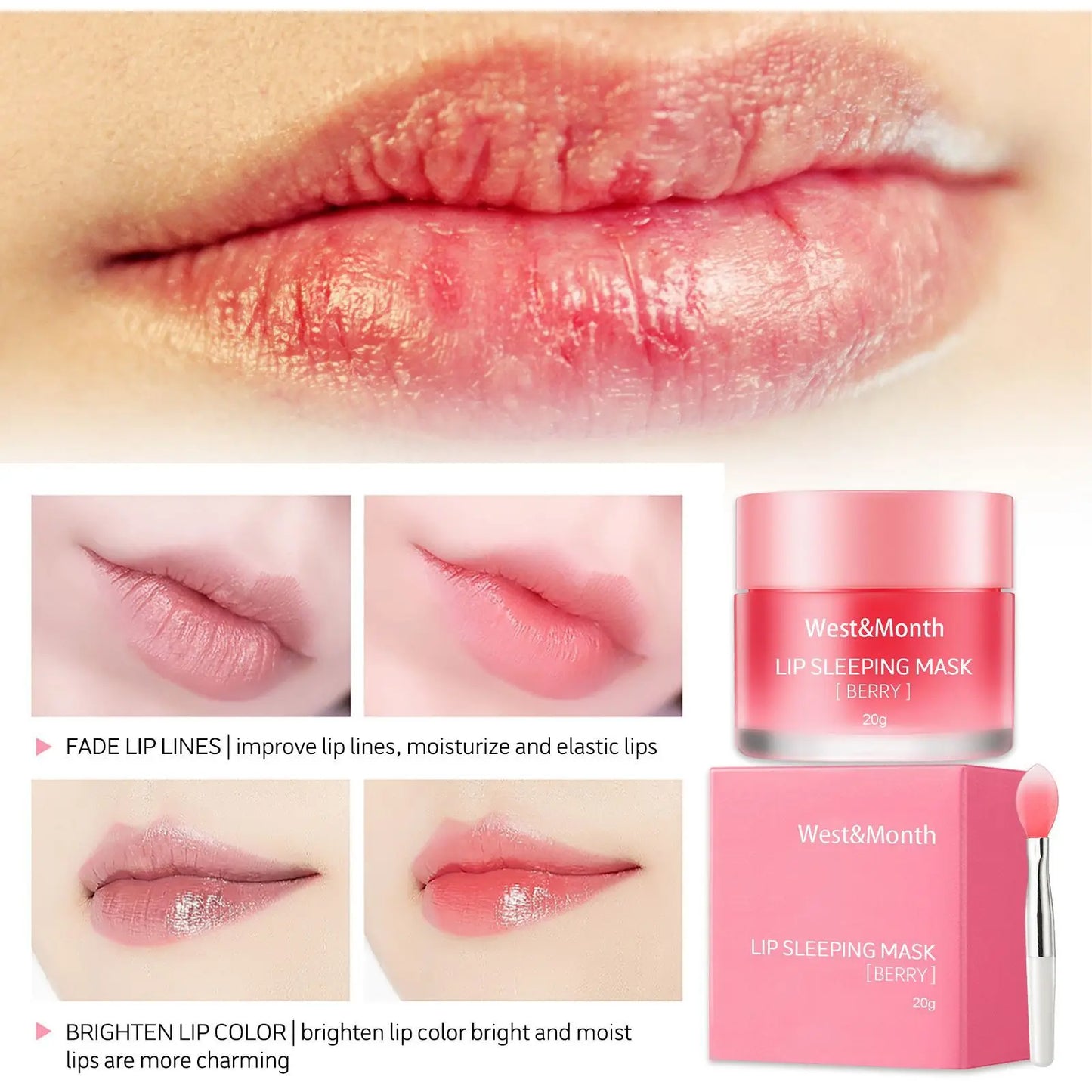 Sleeping Lip Mask Nourish Moisturizing Hydrate Lip Balm Lip Oil Anti-chapped Plump Er Exfoliating Lips Care Cream Autumn Winter