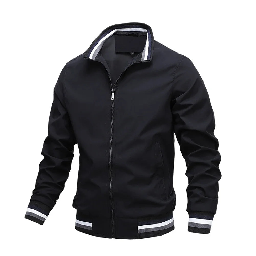 Men Windbreaker Jacket White Casual Jacket Fashion Men Outdoor Waterproof Sports Coat Spring Summer Bomber jacket Men Clothing