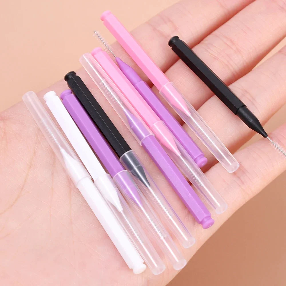 10pcs/Bag Disposable Eyebrow Mini Brush and Brow Lift Tool Eyelash Extension Comb Perm Brush Lash Accessories for Beauty Makeup