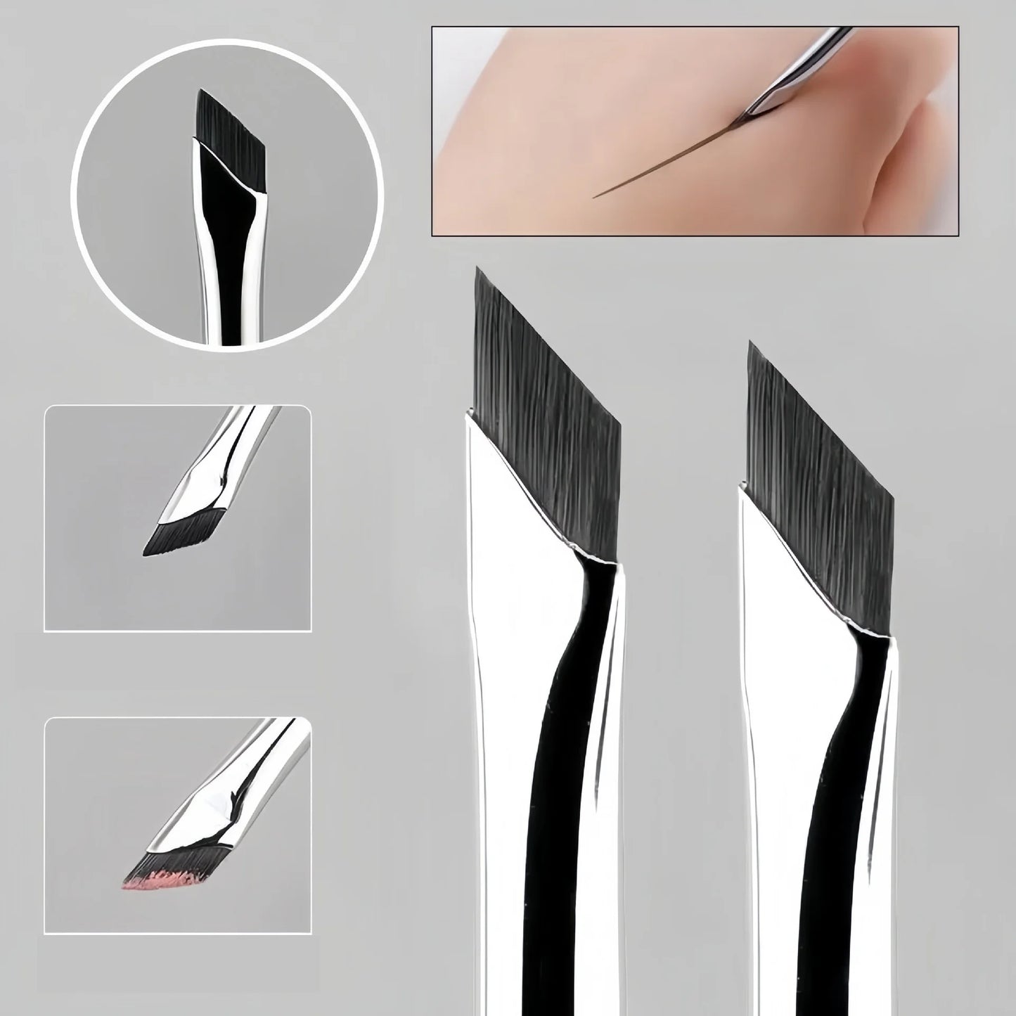 Upgrade Blade Eyeliner Brush Ultra Thin Fine Angle Flat Eyebrow Brush Liner Brow Place Makeup Brush Precise Detail Brush