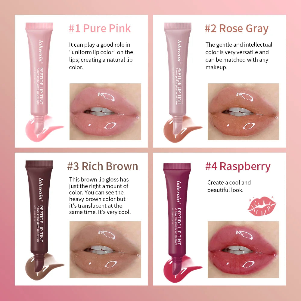 Rhode Lip Gloss Phone Case Lip Gloss Long-lasting Moisturizing Lipstick Transparent Color Lip Glaze Cosmetics 4 Colors Lip Care