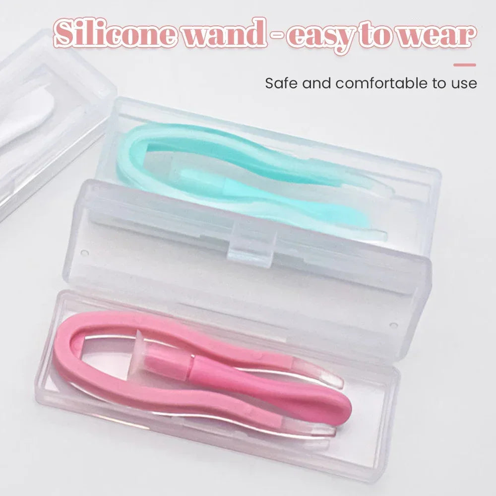 Women Eye Care Contact Lenses Inserter Remover Plastic Soft Tip Tweezer Suction Stick Wearing Beauty Tools Lens Accessories