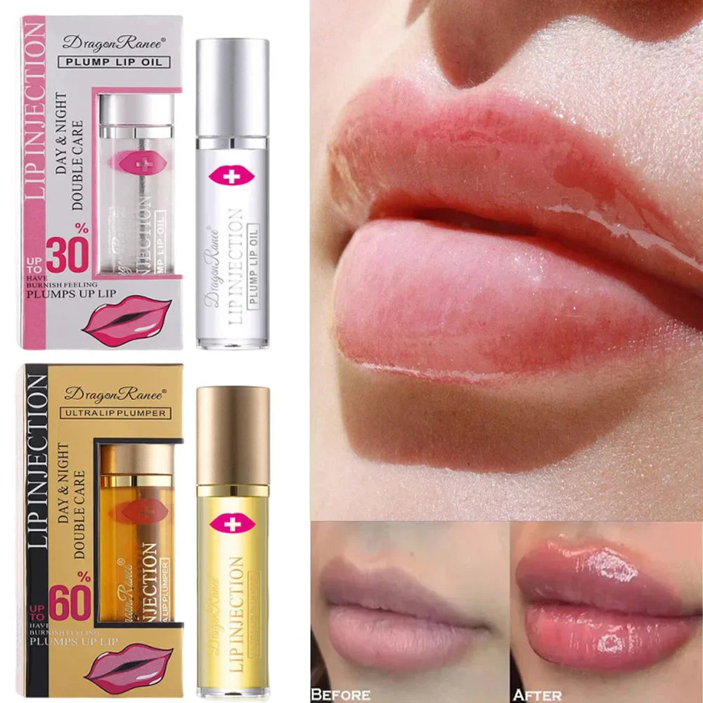 Sexy Lip Plumping Oil Instant Volumising Lip Plumper Increases Elasticity Lip Gloss Fade Lip Fine Lines Moisturizing Lip Care