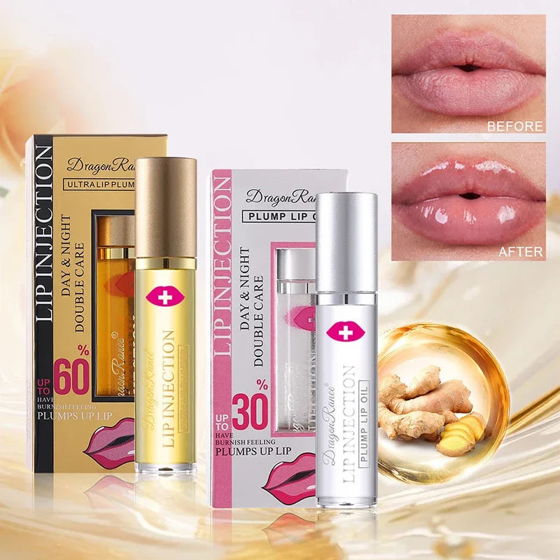 Instant Volumising Lip Plumper Oil Lip Enhancer Lip Gloss Plumping Serum Moisturizing Anti-Wrinkle Lipstick Sexy Lip Care Makeup