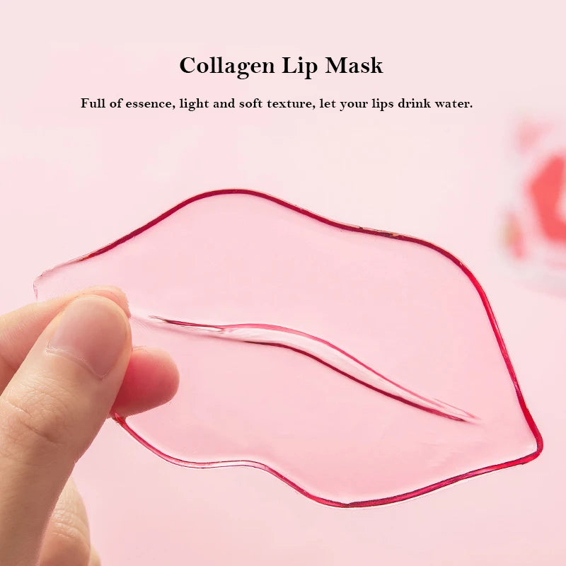 Innicare Collagen Nourishing Lip Mask Lip Care Moisture Fruits Essence Firming Moisturizing Labial Gel Patch Lips Pad Patches