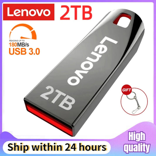 Original Lenovo Metal USB Flash Drive 2TB USB U Disk Flash Drives High Speed Pendrive 1TB Portable USB Memory Drive Accessory