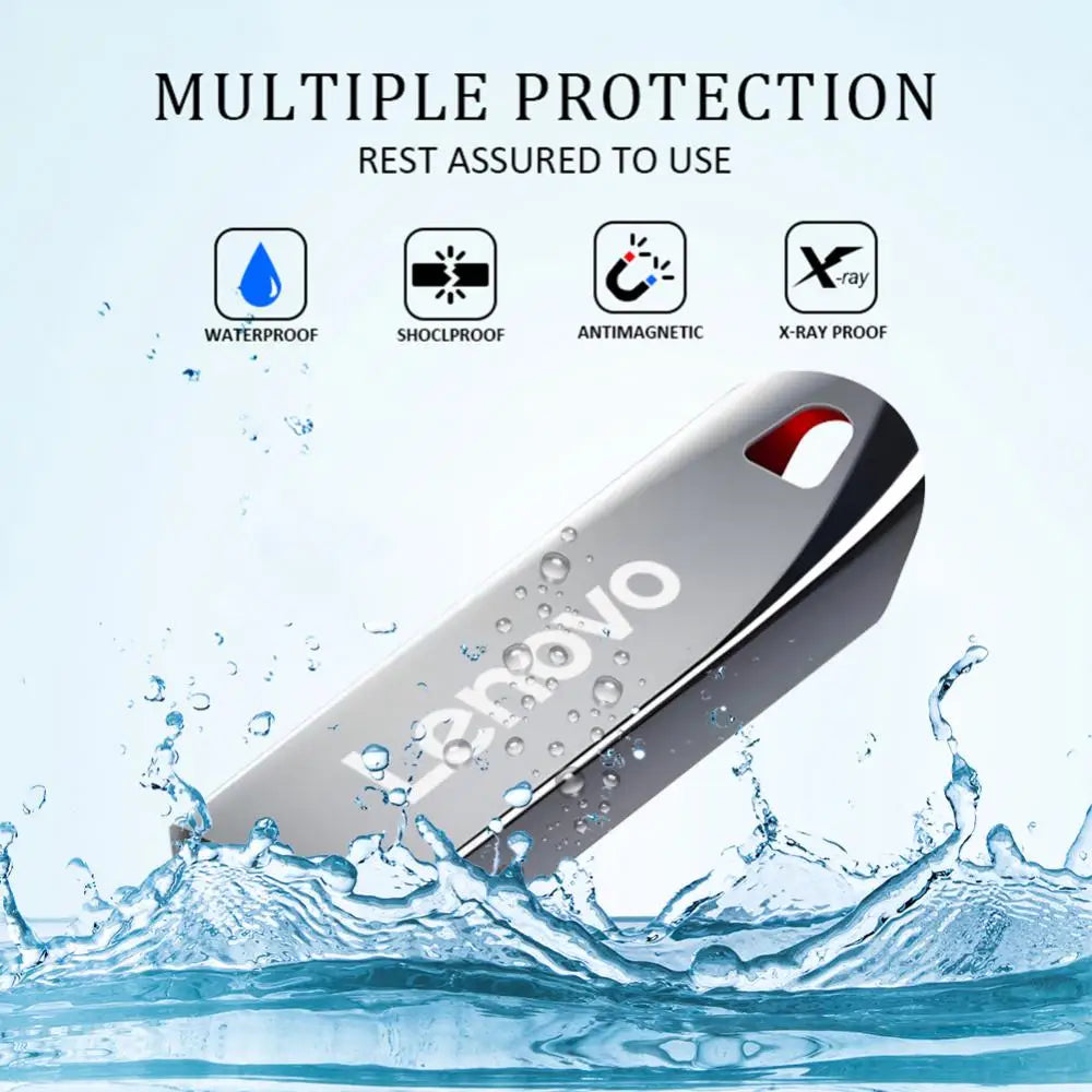 Original Lenovo Metal USB Flash Drive 2TB USB U Disk Flash Drives High Speed Pendrive 1TB Portable USB Memory Drive Accessory