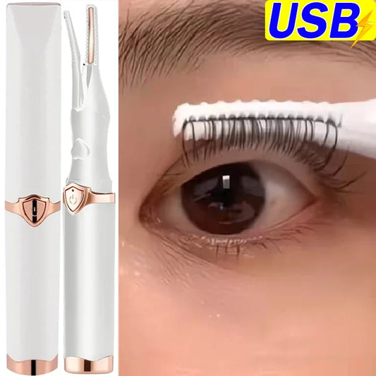 Electric Eyelash Curler USB Rechargeable Temperature Heated Eyelashes Long Lasting Naturally Curled Tools Intelligent Make Up