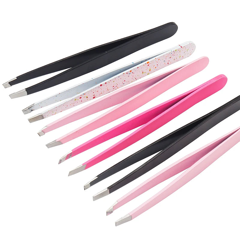 1 Pc Eyebrows Tweezers Trimmer Professional Beard Eyelash Brow Face Hair Removal Tweezer Beautfy Makeup Stainless Steel Tools