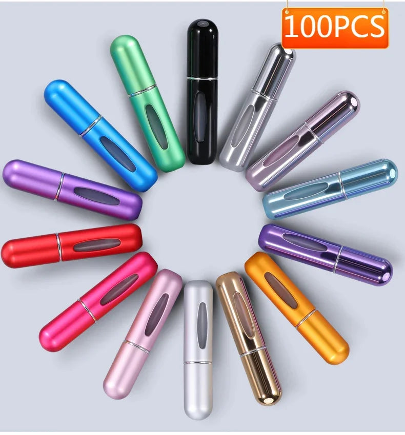 10pcs/lot 5ml Mini Refillable Perfume Bottle with Spray Scent Pump Empty Cosmetic Container Atomizer Bottle For Travel Tool