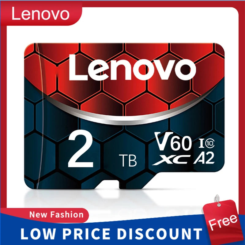 Lenovo 2TB Memory Card 128GB Class 10 V60 TF Card 1TB Mini SD Card 512GB 256GB A2 U3 Micro SD Card 128GB High Speed TF Card