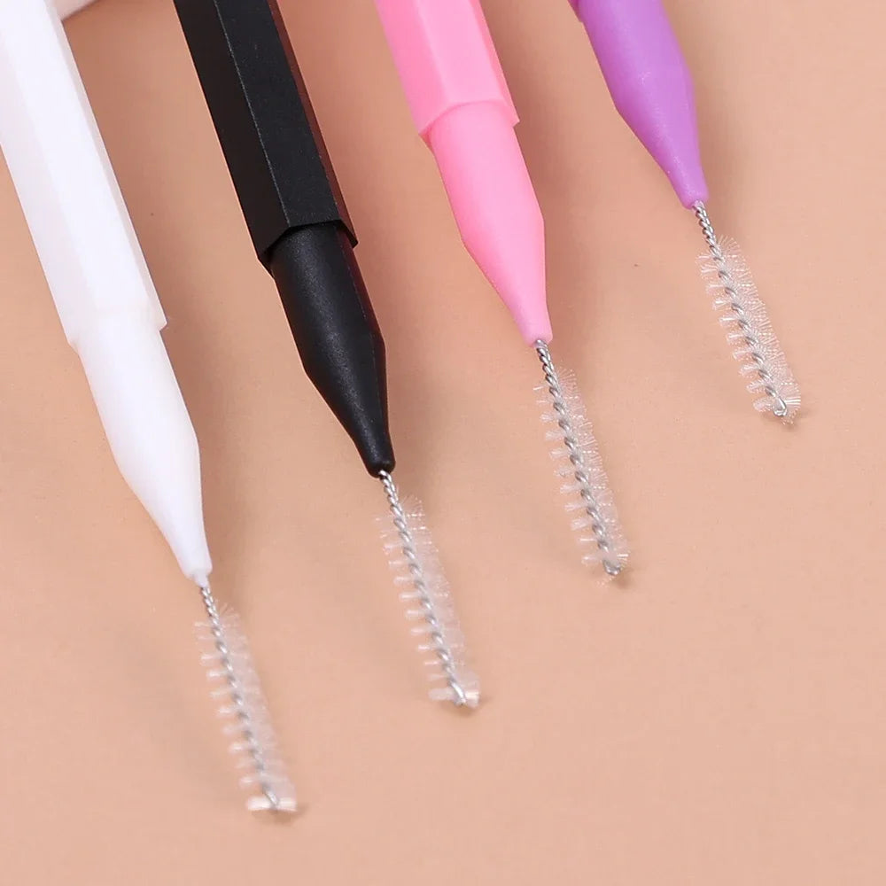 10pcs/Bag Disposable Eyebrow Mini Brush and Brow Lift Tool Eyelash Extension Comb Perm Brush Lash Accessories for Beauty Makeup