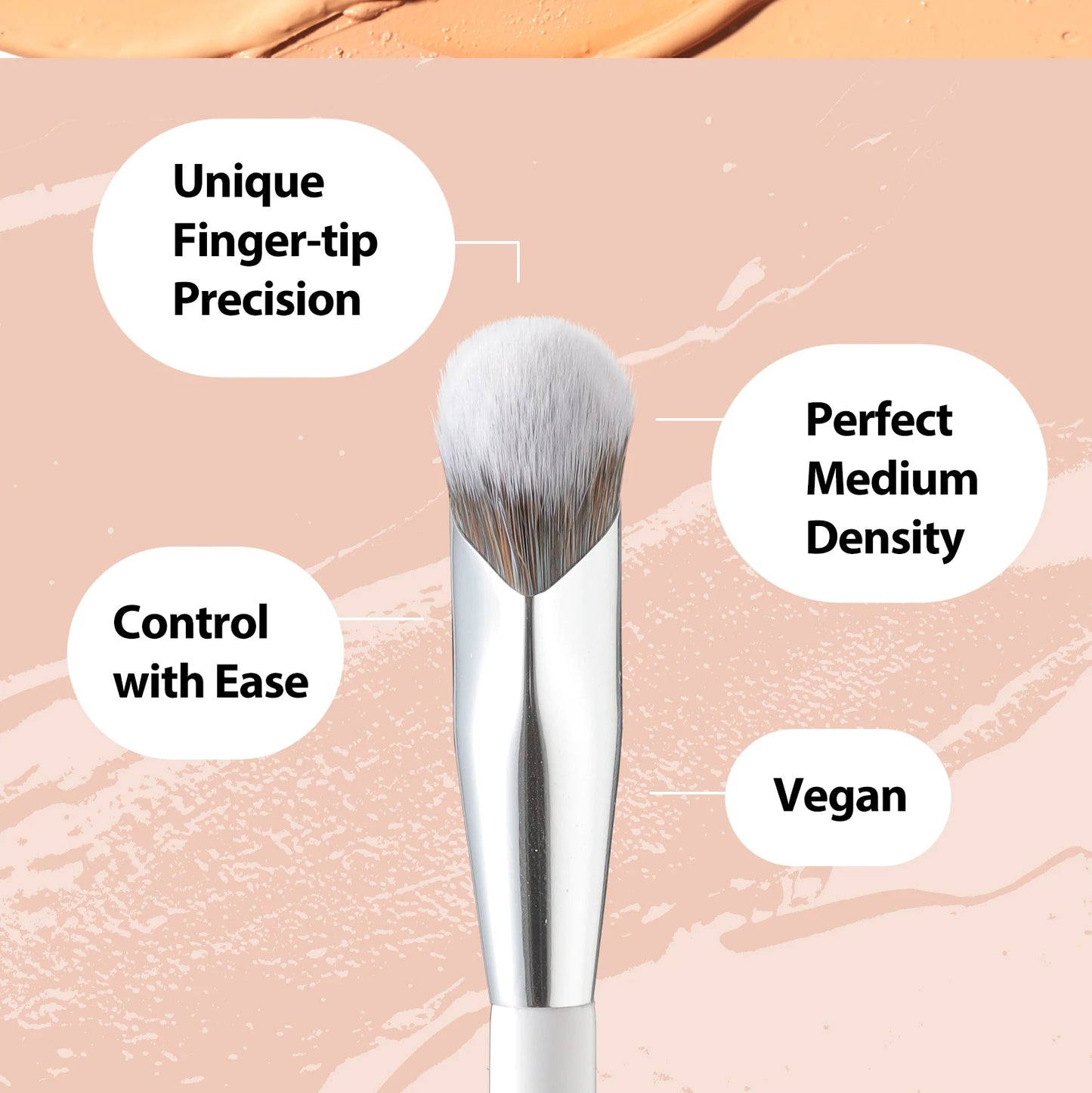 Angled Korea Concealer Brush Under Eye for Makeup Cream Corrector Blending Brush Liquid Makeup Nose Contour F811