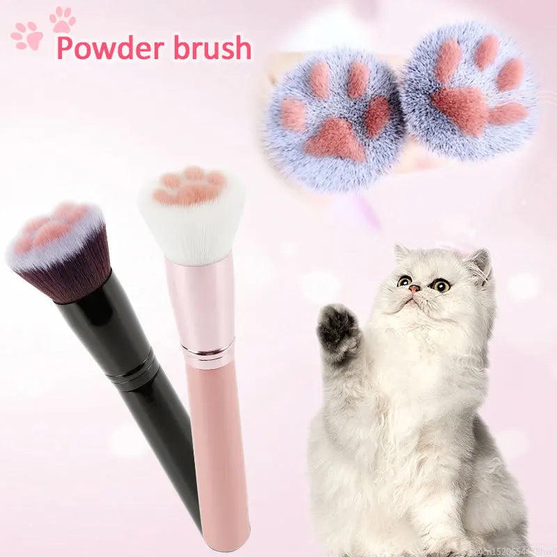 Dropship Cat Claw Shape Makeup Brushes Cute Powder Brush Cosmetics Foundation Powder Blush Eyeshadow Concealer Brush Beauty Tool