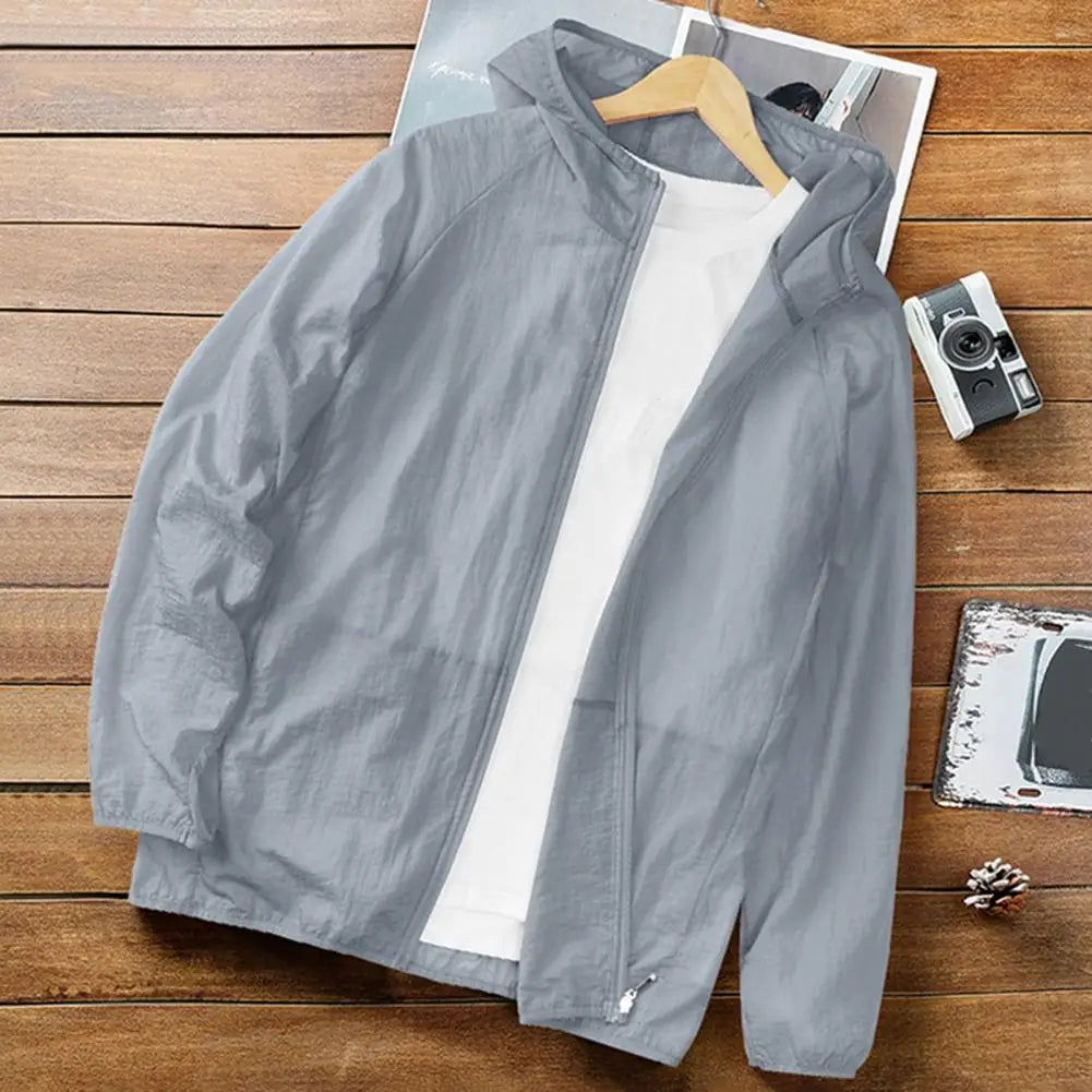 Sunscreen Clothing Comfortable Ultra-thin Cardigan Summer Sun Protection Sports Jacket Summer Sports Coat Sun-resistant