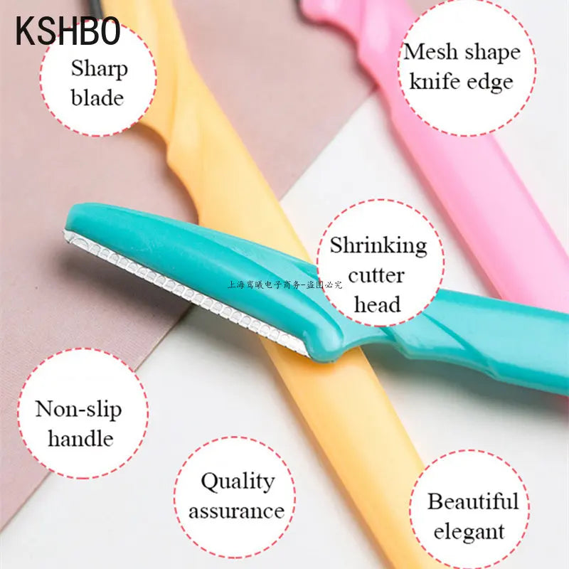 New Arrivals 2024 Eyebrow Trimmer Face Razor Knife Eye Brow Blades Shaping Makeup Tools Facial Body Hair Removal Scraper Shaver