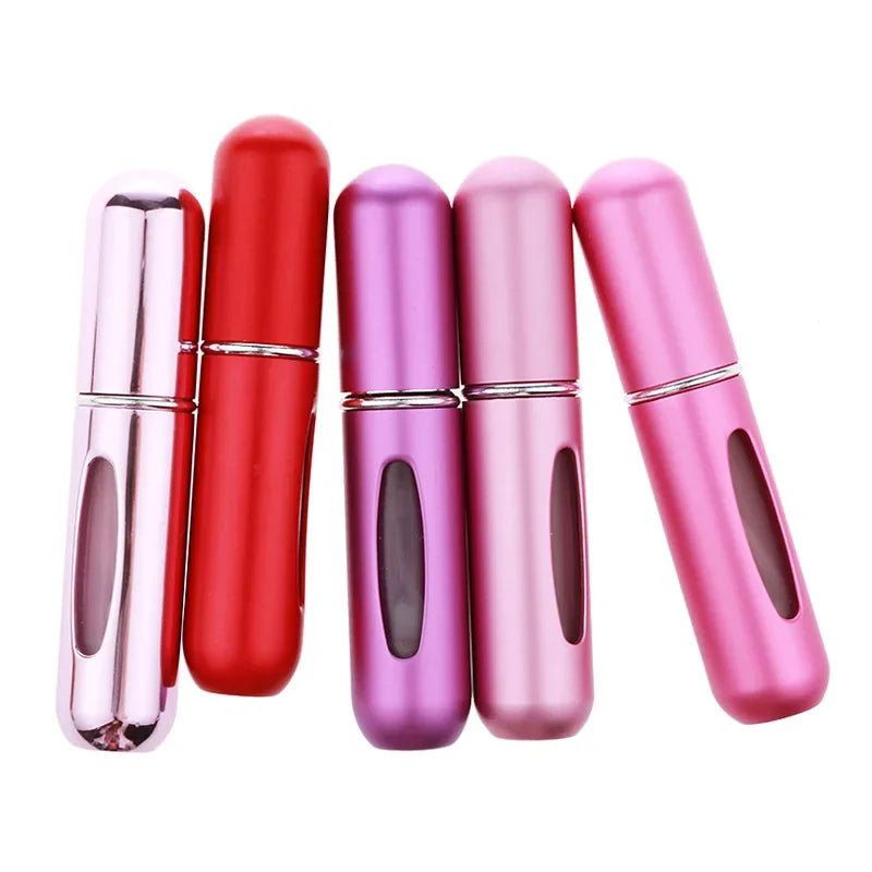 10pcs/lot 5ml Mini Refillable Perfume Bottle with Spray Scent Pump Empty Cosmetic Container Atomizer Bottle For Travel Tool