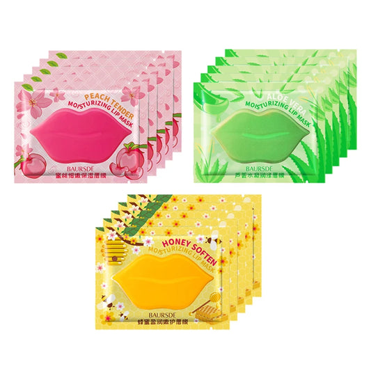 Innicare Collagen Nourishing Lip Mask Lip Care Moisture Fruits Essence Firming Moisturizing Labial Gel Patch Lips Pad Patches