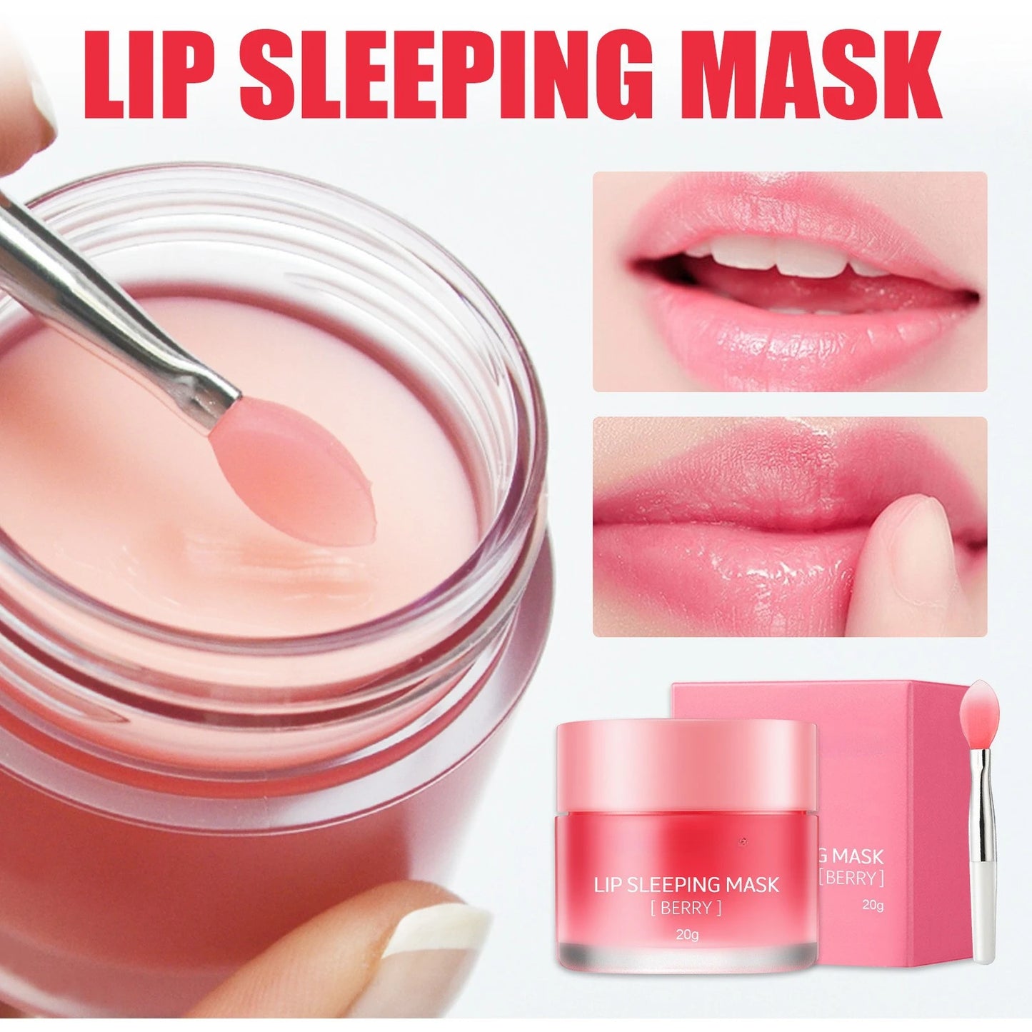 Berry Lip Sleeping Mask  Exfoliating Plump Nourish Moisturizing Night Sleep Balm Oil Anti-chapped Fade Lips Lines Lip Care