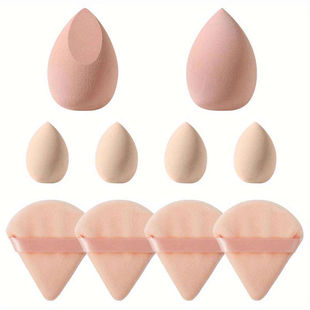 10PCS Cosmetic Puff Set Makeup Foundation Sponge Women Powder Puff Makeup tools Wholesale Make up Blender