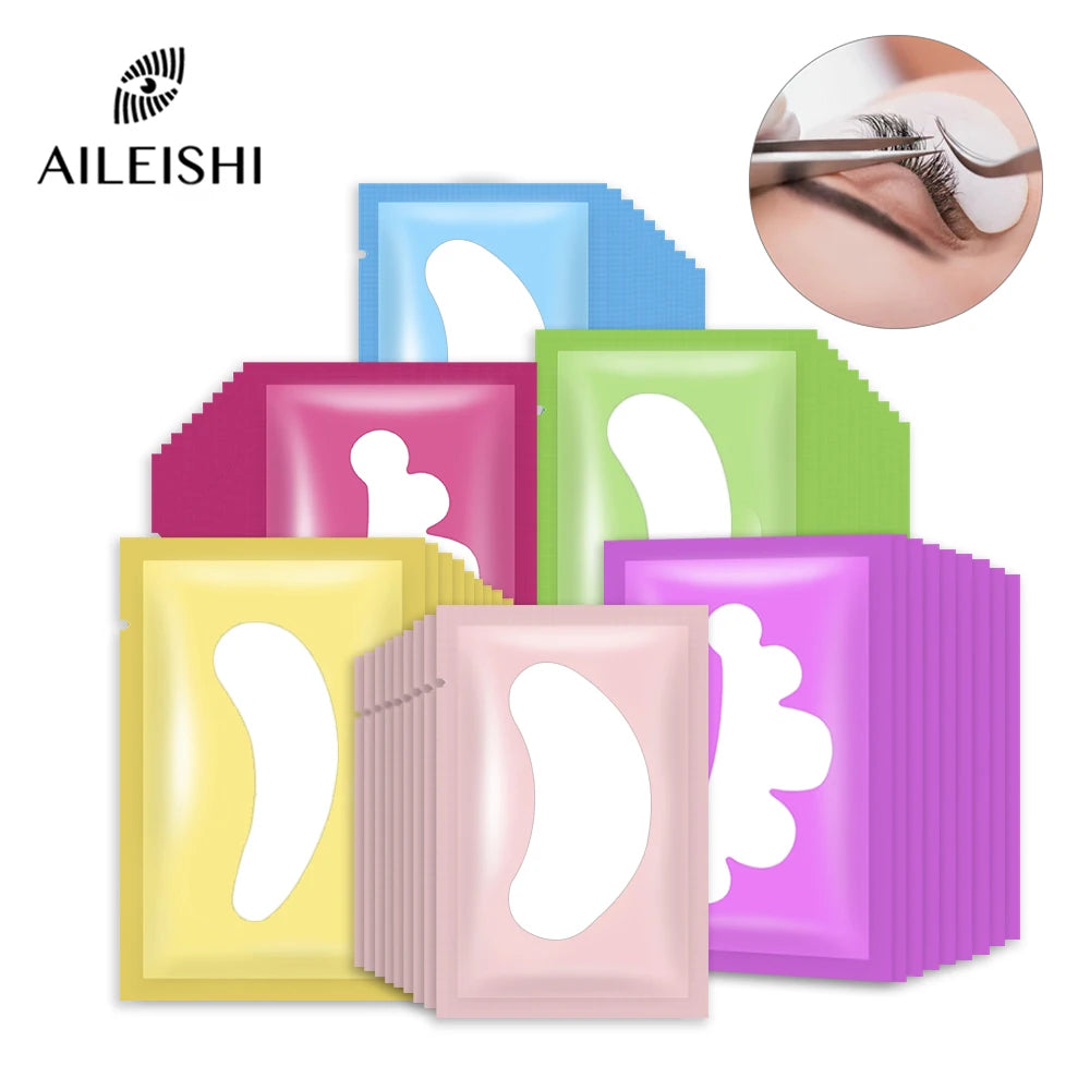 50Pairs/Lots Eye Patches Eyelash Extension Under Eye Pads Makeup Eyelash Patches Tip Stickers Pads For Eyelash Extension Makeup