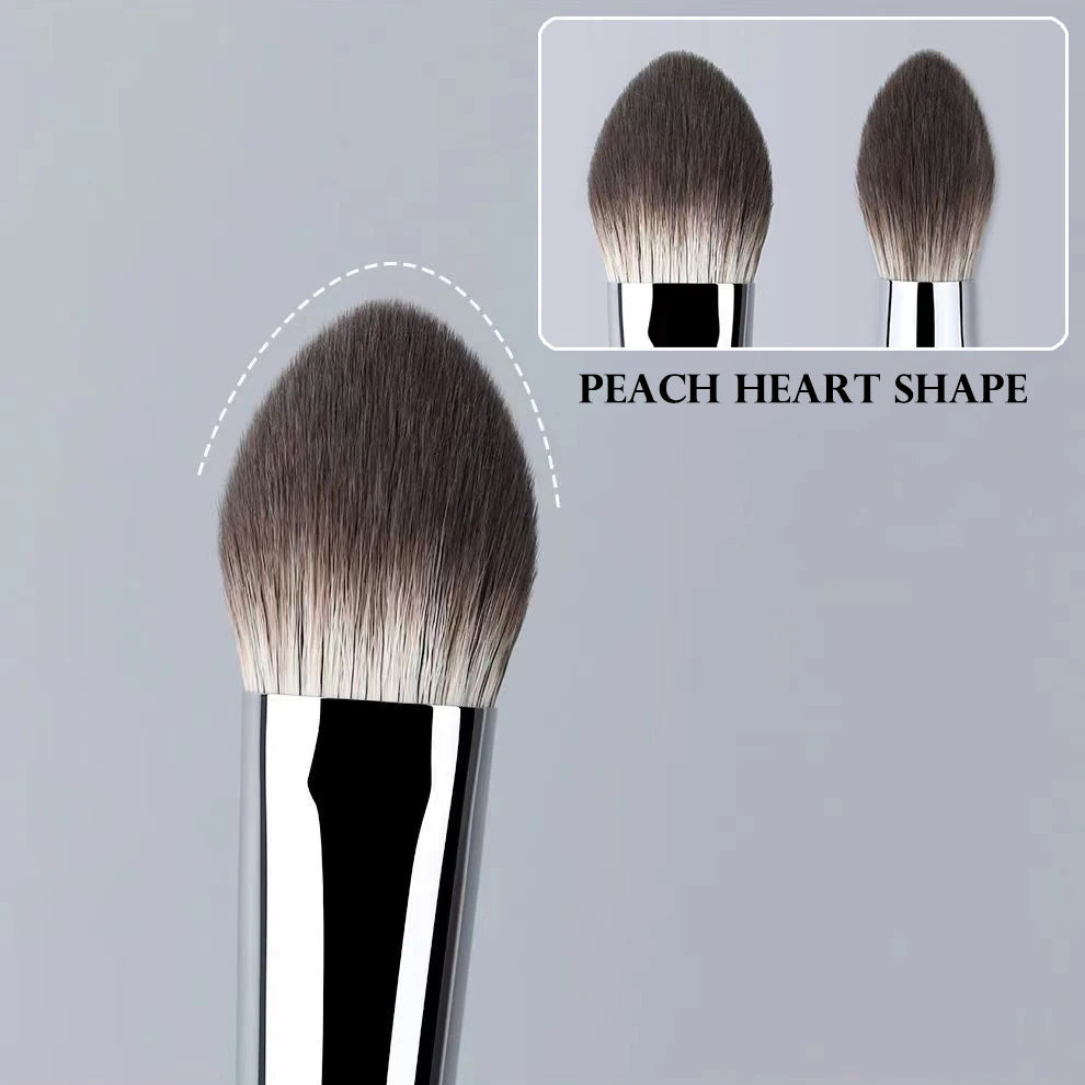 Stippling Blusher Brush Angled Goat Hair Powder Blush Stippling Makeup Brush Cheeks Blush Powder Liquid Cream Blush Makeup Tool