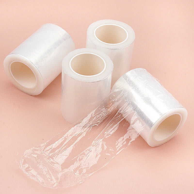 1 Roll Eyebrow Clear Wrap Cover Preservative Film Tattoo Film Permanent Makeup For Tattoo Lashes Lips Transparent Film Supplies