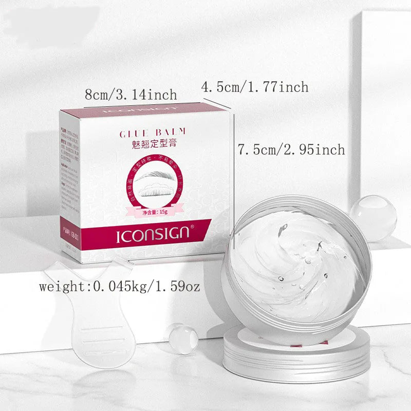 ICONSIGN Lash Glue Balm For Lash Lifting Fast Fixing Shape Eyelash Brow Lashes Lift Waterproof Wax Beauty Makeup Tools