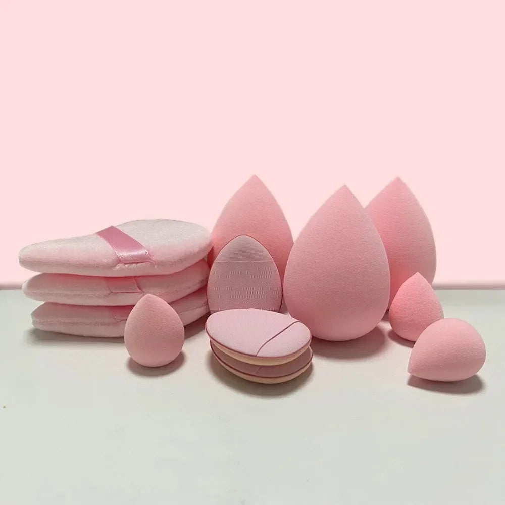 11/12Pcs Cosmetic Puff Makeup Sponge Blender Beauty Egg Foundation Sponges Powder Puff Women Make Up Accessories Beauty Tools