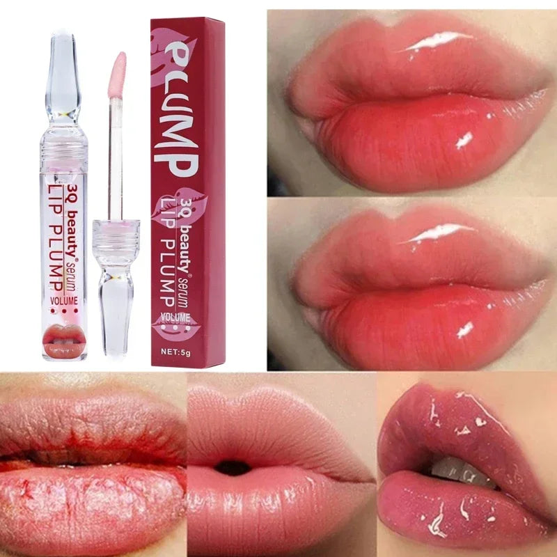 New Instant Lip Oil Plumper Volumising Moisturizing Lip Repairing Fade Lip Lines Brighten lip plumping gloss Oil Lips Care 2024