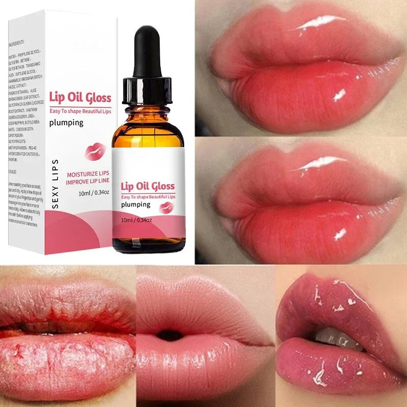 Instant Volumising Lips Serum Plumper Repairing Reduce Fine Lines Long Lasting Fuller Filler Bigger Lips Moisturizing Care Serum