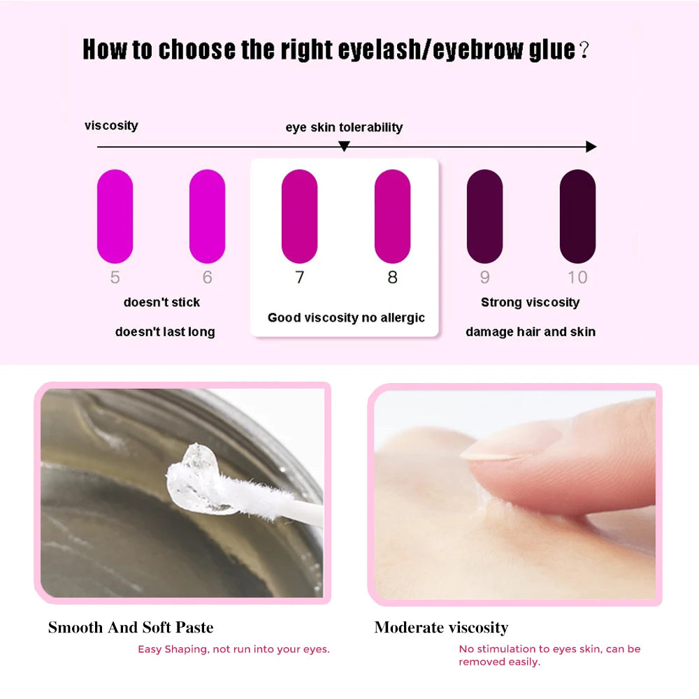 ICONSIGN Lash Glue Balm For Lash Lifting Fast Fixing Shape Eyelash Brow Lashes Lift Waterproof Wax Beauty Makeup Tools